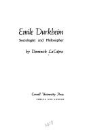 Cover of Émile Durkheim: sociologist and philosopher