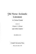 Cover of Old Norse--Icelandic literature : a critical guide