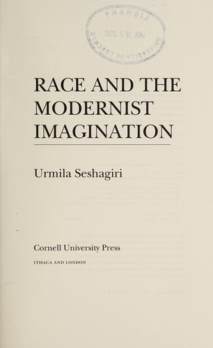 Cover of Race and the modernist imagination