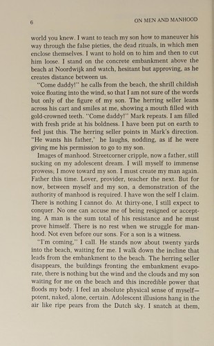 Cover of On men and manhood