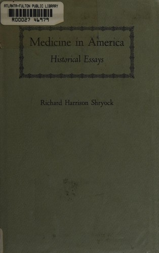 Cover of Medicine in America