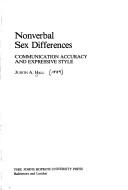 Cover of Nonverbal sex differences