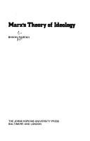 Cover of Marx's theory of ideology