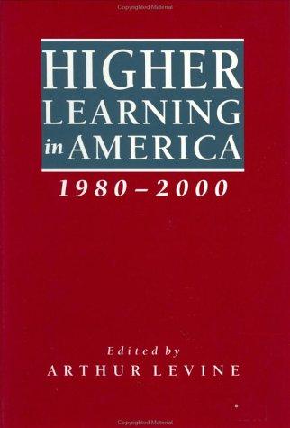 Cover of Higher learning in America, 1980-2000