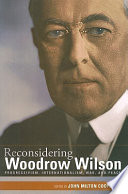 Cover of Reconsidering Woodrow Wilson