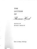 Cover of The letters of Thomas Hood