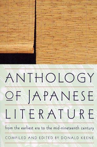 Cover of Anthology of Japanese Literature: From the Earliest Era to the Mid-Nineteenth Century