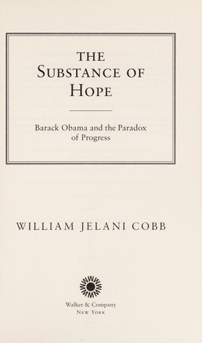 Cover of The Substance of Hope