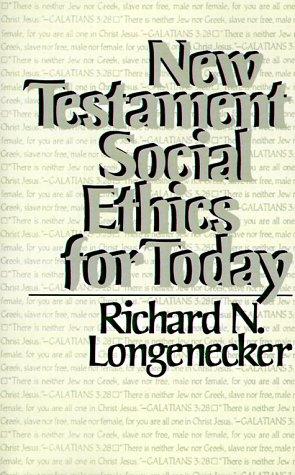 Cover of New Testament social ethics for today