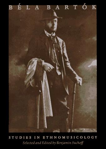 Cover of Bela Bartók studies in ethnomusicology
