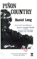 Cover of Piñon Country