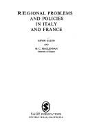Cover of Regional problems and policies in Italy and France