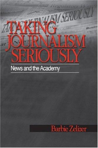 Cover of Taking journalism seriously
