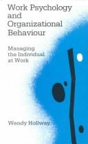 Cover of Work psychology and organizational behaviour