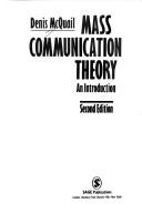Cover of Mass communication theory