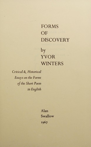 Cover of Forms of Discovery