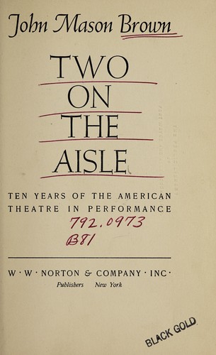 Cover of Two on the aisle