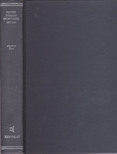 Cover of British foreign secretaries, 1807-1916