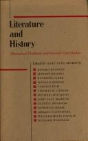 Cover of Literature and history