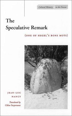 Cover of The Speculative Remark