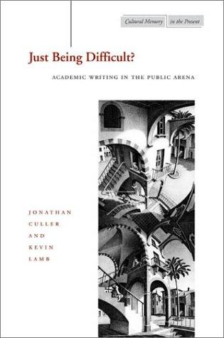 Cover of Just being difficult?