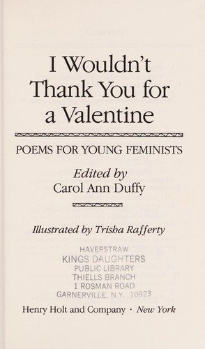Cover of I wouldn't thank you for a valentine