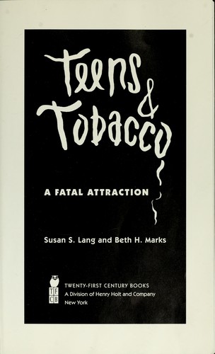 Cover of Teens and tobacco