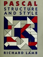 Cover of Pascal structure and style