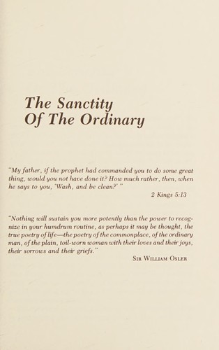 Cover of In awe of the ordinary