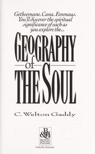 Cover of Geography of the soul