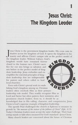 Cover of Kingdom leadership