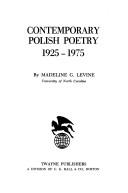 Cover of Contemporary Polish poetry, 1925-1975