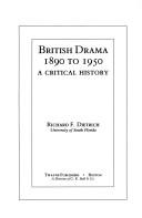 Cover of British drama, 1890 to 1950