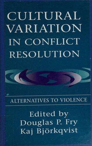 Cover of Cultural Variation in Conflict Resolution
