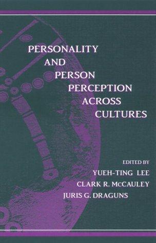 Cover of Personality and person perception across cultures