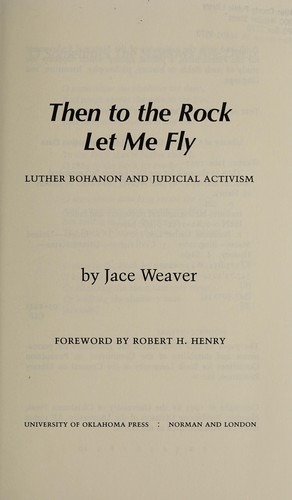 Cover of Then to the rock let me fly