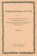Cover of Virginia soldiers of 1776