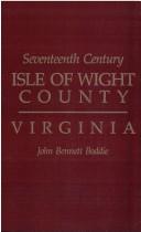 Cover of Seventeenth century Isle of Wight county, Virginia