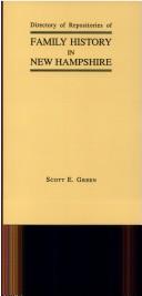 Cover of Directory of Repositories of Family History in New Hampshire
