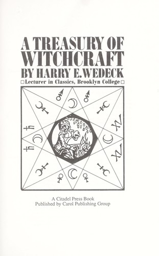 Cover of A treasury of witchcraft