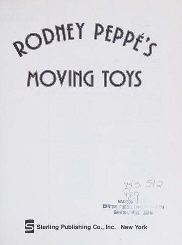 Cover of Rodney Peppé's Moving toys