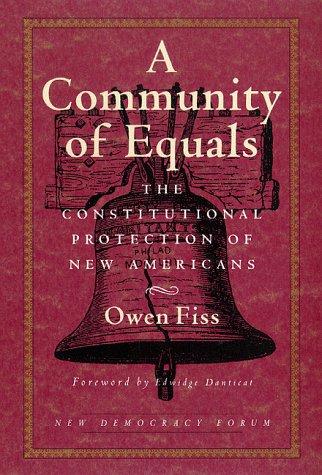Cover of A community of equals