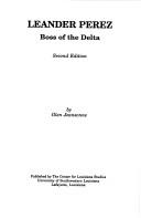 Cover of Leander Perez, boss of the Delta