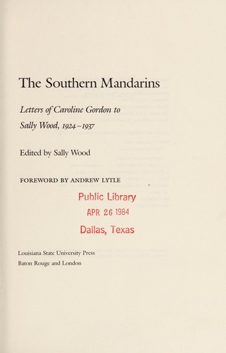 Cover of The Southern mandarins