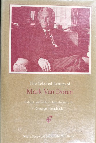 Cover of The selected letters of Mark Van Doren