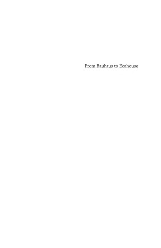 Cover of From Bauhaus to ecohouse