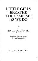 Cover of Little girls breathe the same air as we do