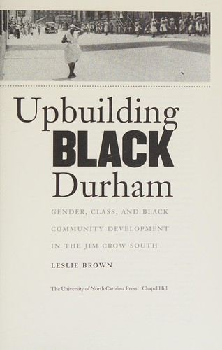 Cover of Upbuilding Black Durham