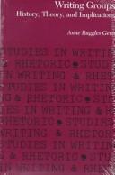 Cover of Writing groups