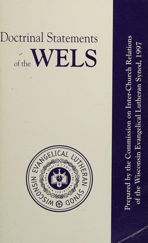 Cover of Doctrinal statements of the WELS